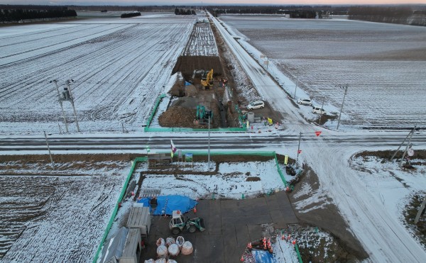 芽室川西地区　上清川第２幹線用水路上清川３８号工区工事