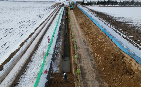 芽室川西地区　清川第１幹線用水路清川３４号工区工事