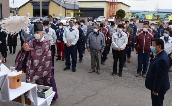 安全大会、安全祈願祭を行いました。